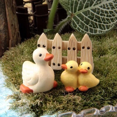 Micro Landscape Decoration Set Eco Bottle Accessories Succulent Decoration Mini Cute Animal Three-Piece Jewelry Decoration