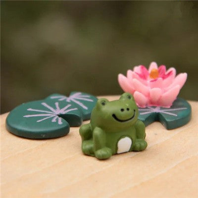 Micro Landscape Decoration Set Eco Bottle Accessories Succulent Decoration Mini Cute Animal Three-Piece Jewelry Decoration