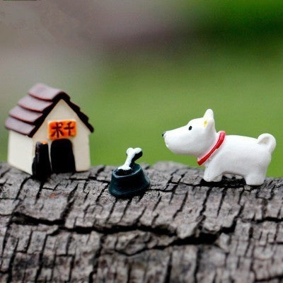 Micro Landscape Decoration Set Eco Bottle Accessories Succulent Decoration Mini Cute Animal Three-Piece Jewelry Decoration