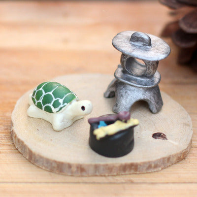 Micro Landscape Decoration Set Eco Bottle Accessories Succulent Decoration Mini Cute Animal Three-Piece Jewelry Decoration