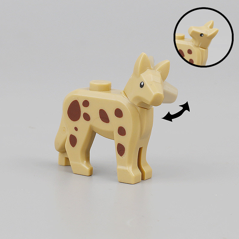 Cute Animal Dalmatian Pet Small Particle Building Blocks