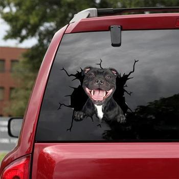 Cross-Border Foreign Trade Animal Wall Sticker Puppy Sticker Creative Hole Car Window Static Sticker