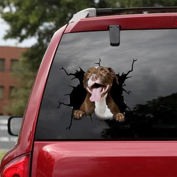 Cross-Border Foreign Trade Animal Wall Sticker Puppy Sticker Creative Hole Car Window Static Sticker