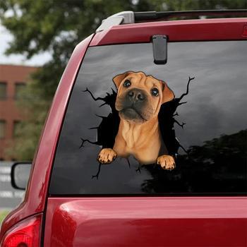 Cross-Border Foreign Trade Animal Wall Sticker Puppy Sticker Creative Hole Car Window Static Sticker