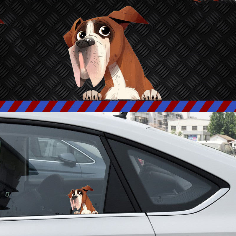 Dog Shar Pei Dachshund Pet Glass Sticker Car Scratch Cover Sticker