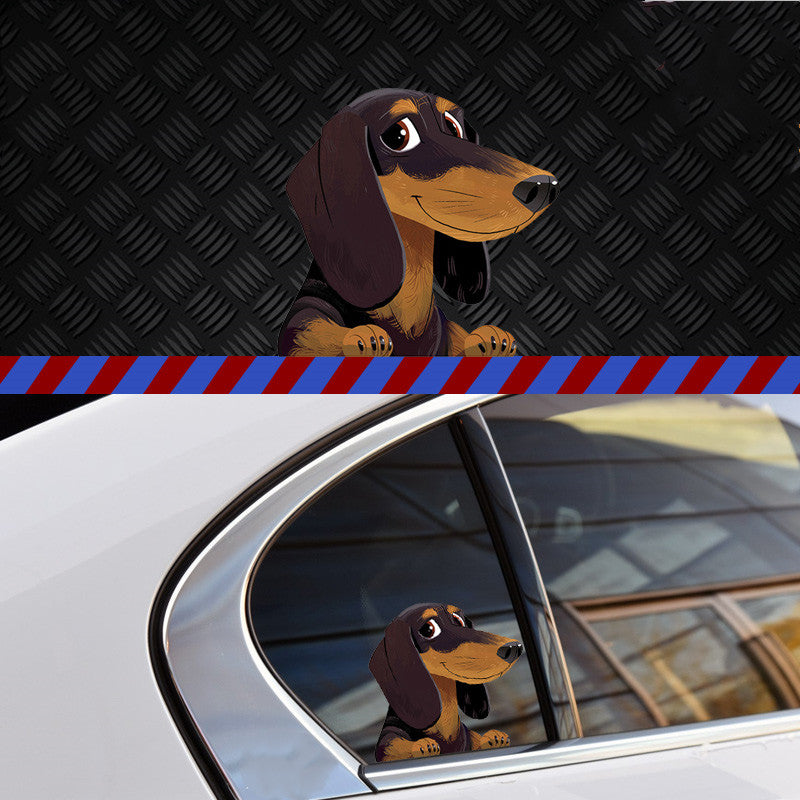 Dog Shar Pei Dachshund Pet Glass Sticker Car Scratch Cover Sticker