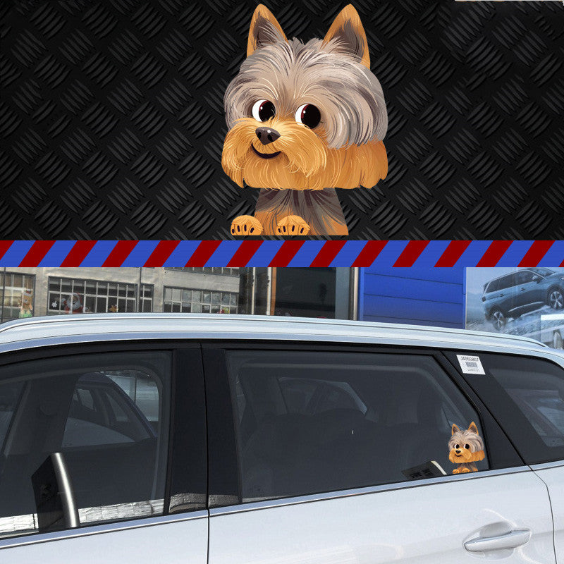 Dog Shar Pei Dachshund Pet Glass Sticker Car Scratch Cover Sticker