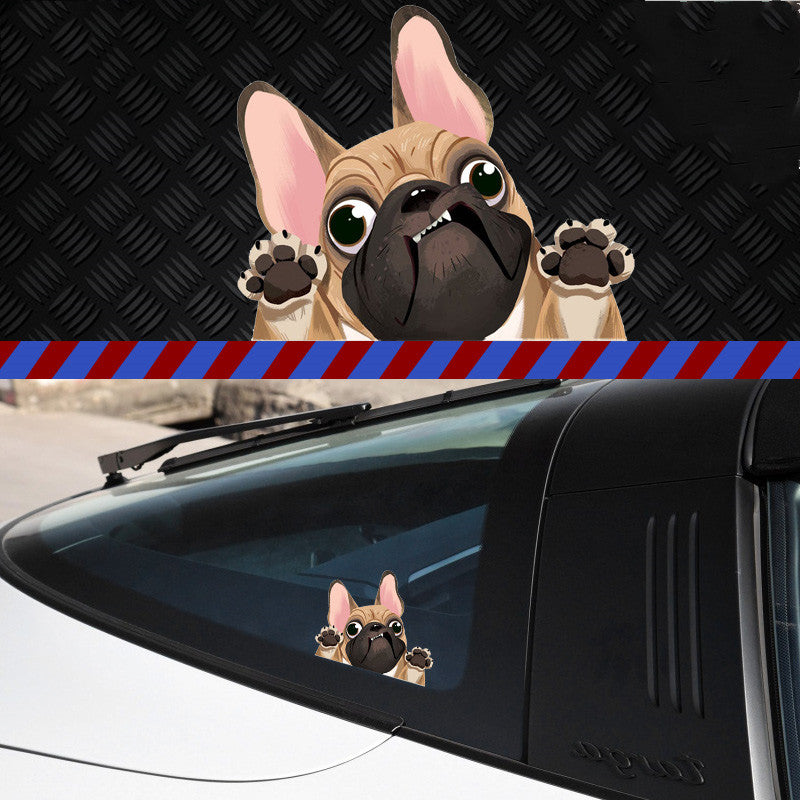Dog Shar Pei Dachshund Pet Glass Sticker Car Scratch Cover Sticker