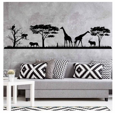 Creative Forest Deer Animal Pattern PVC Wall Sticker