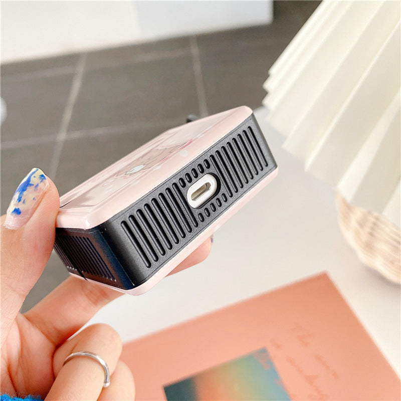 Compatible with Apple, Cute Cartoon Lovely Bear Case For Apple AirPods 2 1 Pro Charging Box Silicone Shell Earphone Protection Cover Box Keyring Fundas