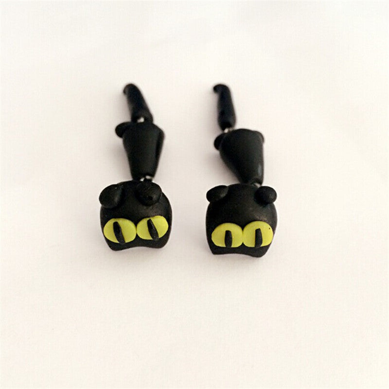 Animal Soft Clay Earrings Cute Cartoon Handmade Earrings