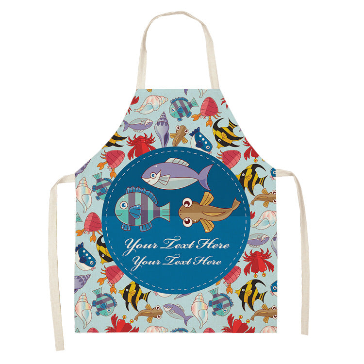 Marine animal series apron