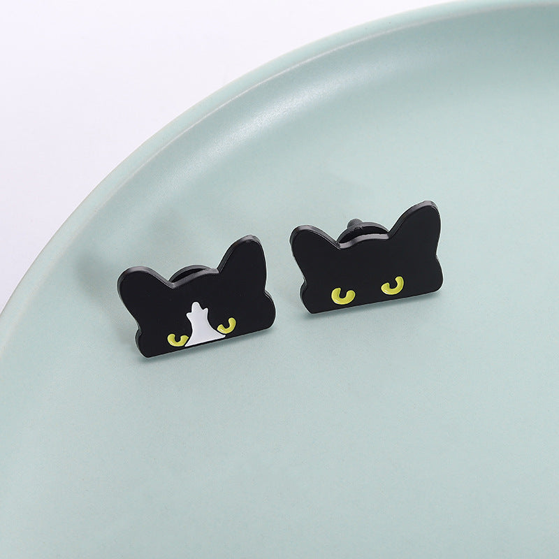 Creative Black Cat Cartoon Cute Brooch
