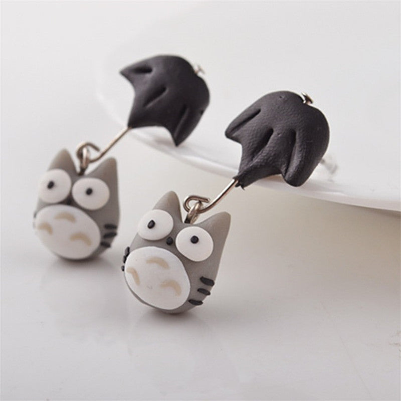 Animal Soft Clay Earrings Cute Cartoon Handmade Earrings