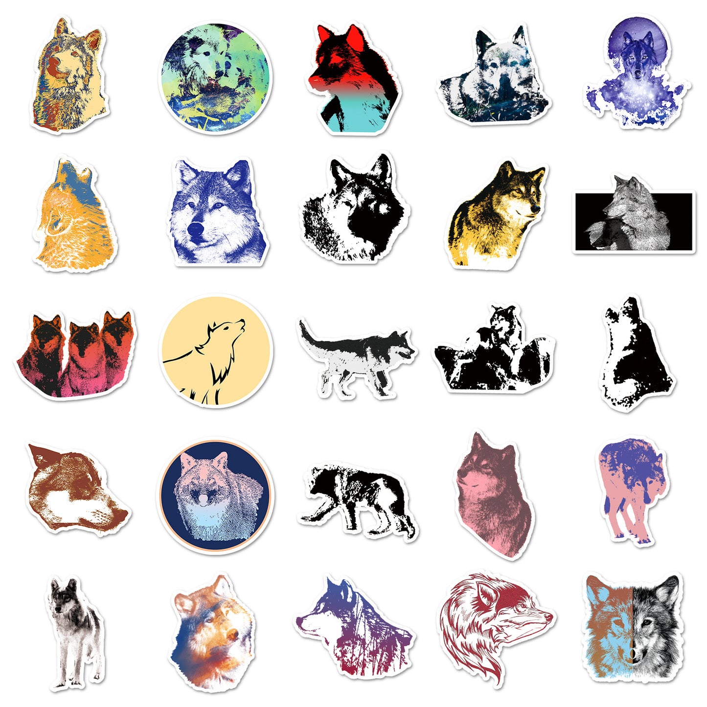 Animal DIY Skateboard Water Cup Luggage Sticker Waterproof