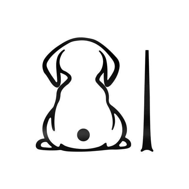 Wiper Back Shadow Dog Rear Gear Glass Paster Automobile Sticker