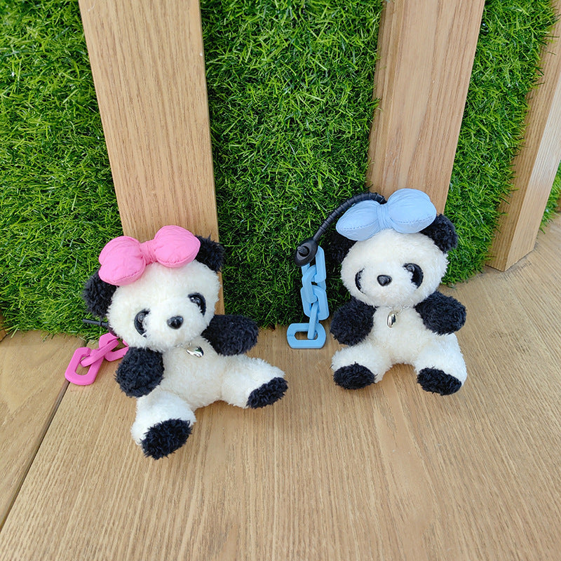 Panda Cute Plush Pendant Car Keychain