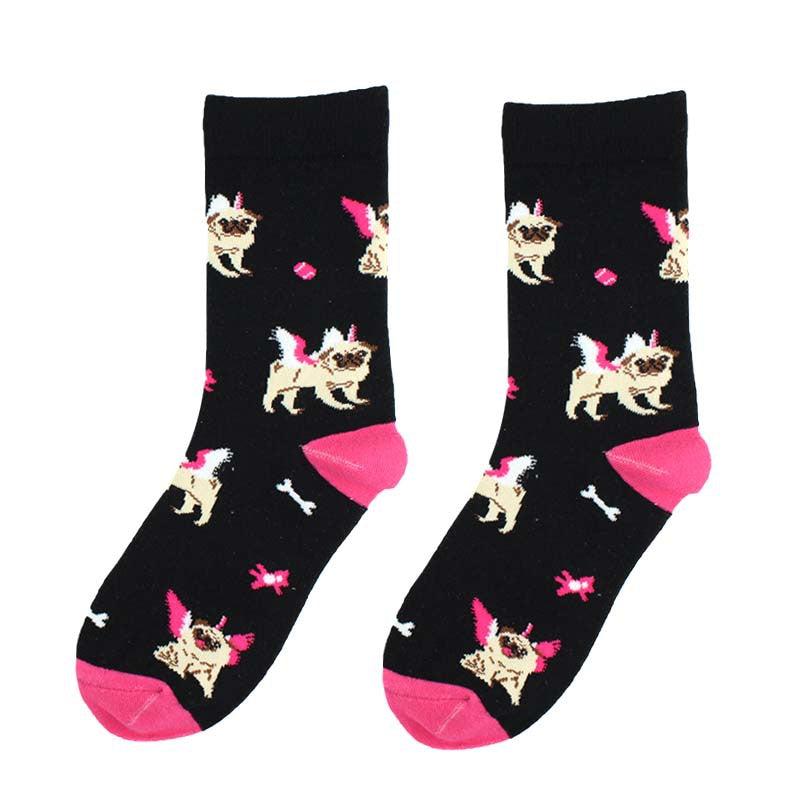 Cartoon animals in stockings