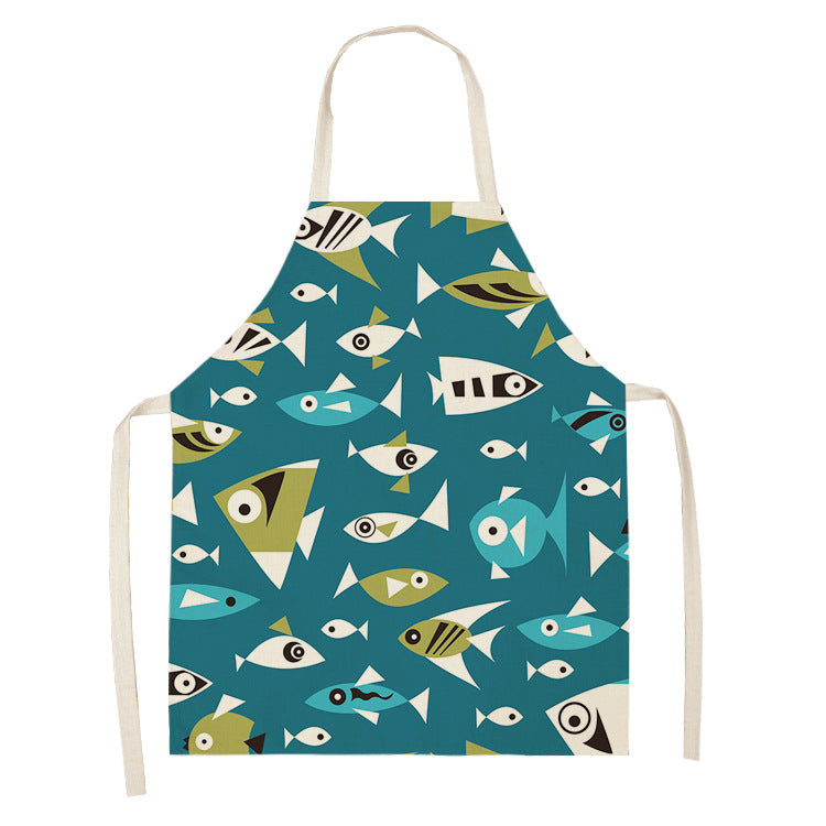 Marine animal series apron