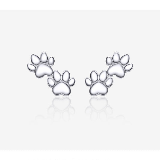 Cute cat paw print earrings