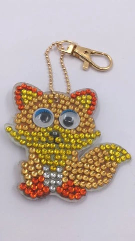 Cartoon animal diy keychain