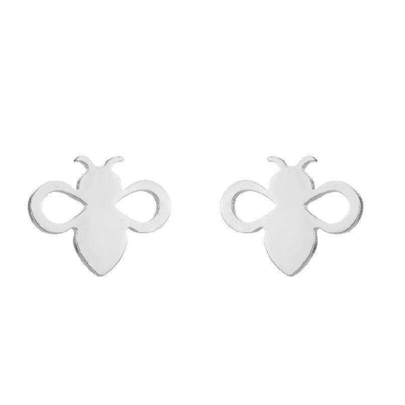 Simple Animal Earrings Bee Dolphin Earrings Plating Korean Style Earrings
