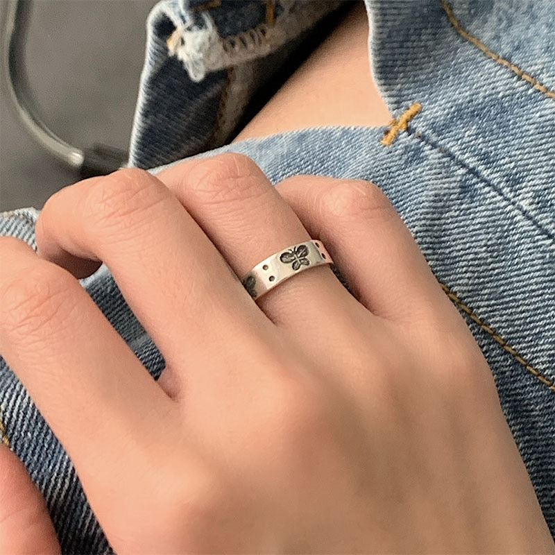 Butterfly Ring Adjustable Girl Ring Couple Ring