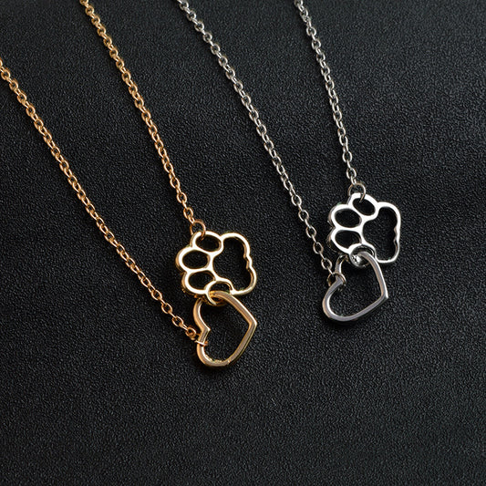 Dog paw necklace