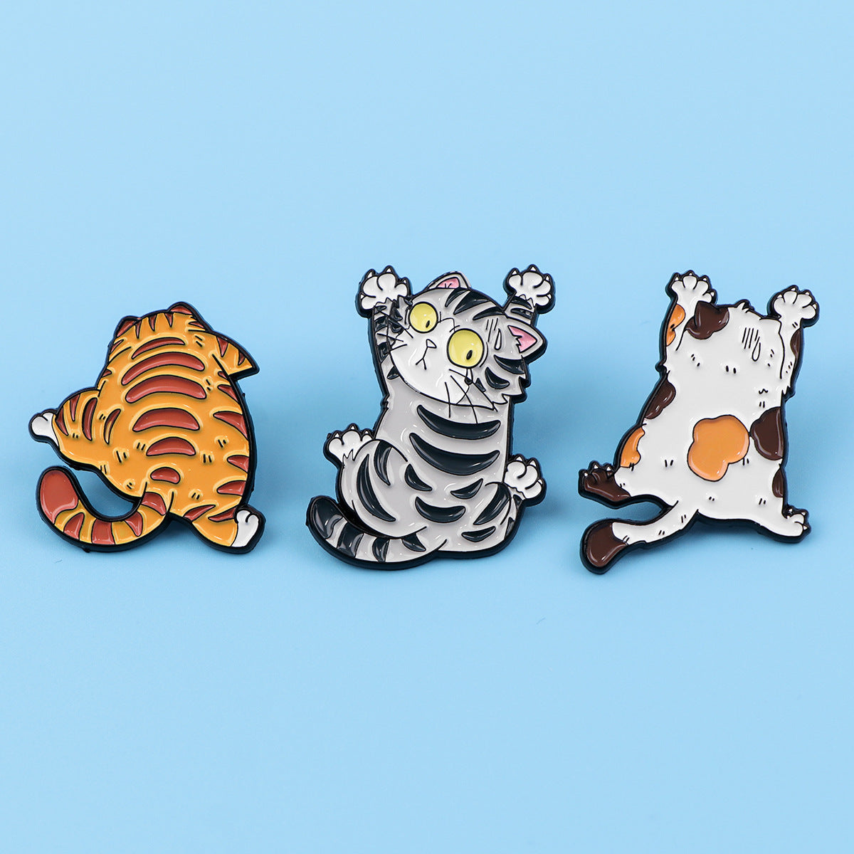 Cute Kitty Brooch Badge Clothing Backpack Ornament Accessories Pin