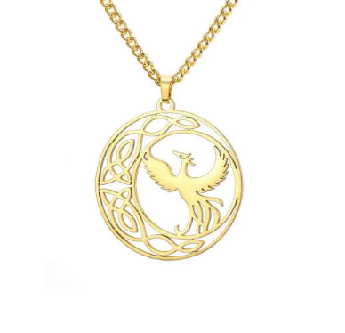 Retro Stainless Steel Ornament Accessories Phoenix Earring Pendant