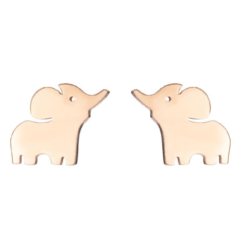 Simple Animal Earrings Bee Dolphin Earrings Plating Korean Style Earrings