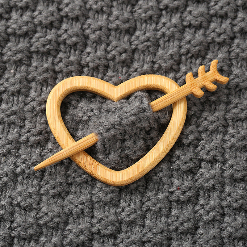 Wooden Animal Carving Brooch Gift