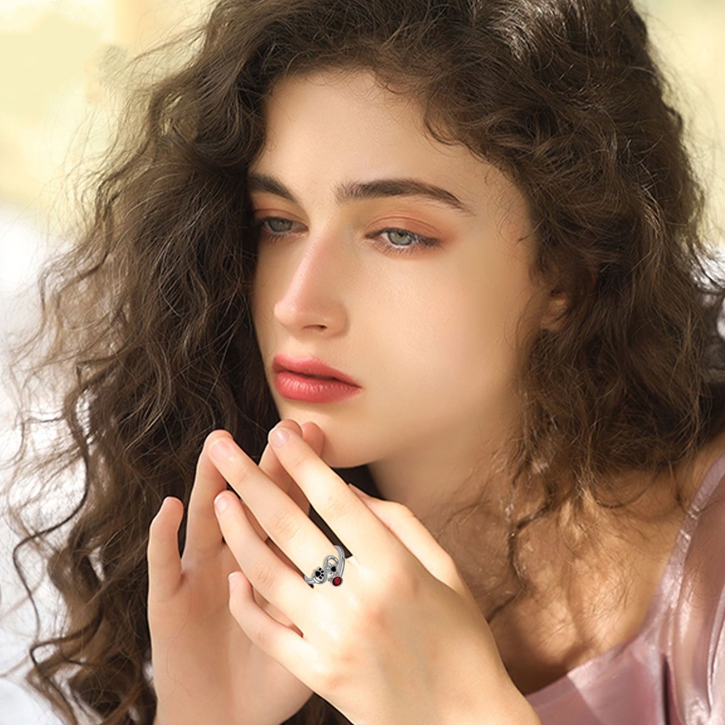 Fashion Dog's Paw Adjustable Ring