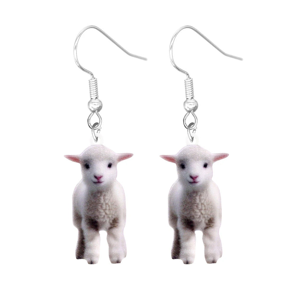 Acrylic Animal Series Decorations Cartoon Earrings Earrings