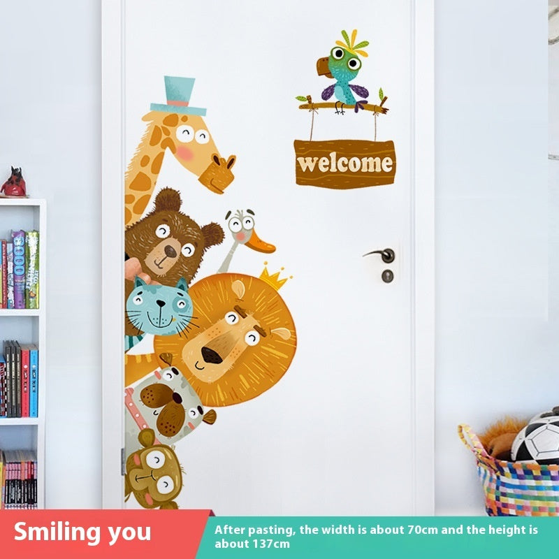 Door Sticker Self-adhesive Sticker Wall Sticker Decorative Painting Door Renovation