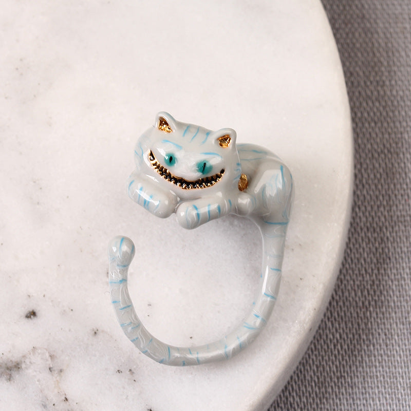 Boutique Cartoon Animal Ring Female Cat