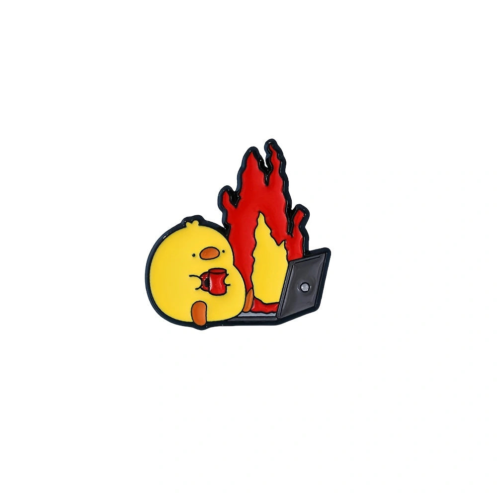 Cute Cartoon Creativity Metal Brooch Decorations