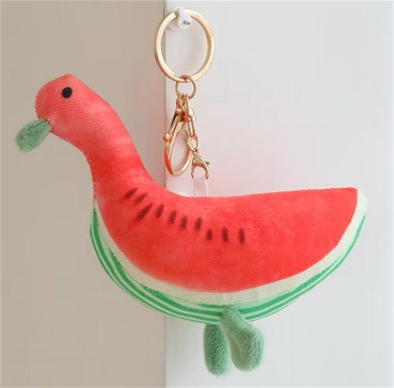 Banana Duck Pendant Dating Keychain