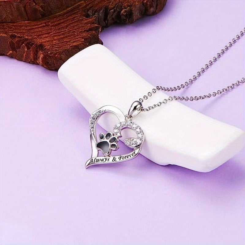 Creative Animal Paw Print Personality All-match Stylish Pendant Necklace