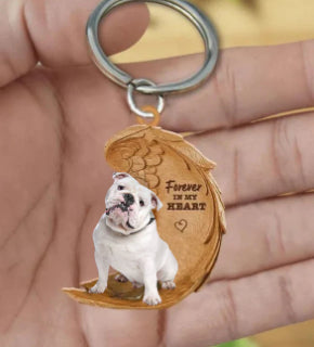 Pet Dog Angel Wings Keychain