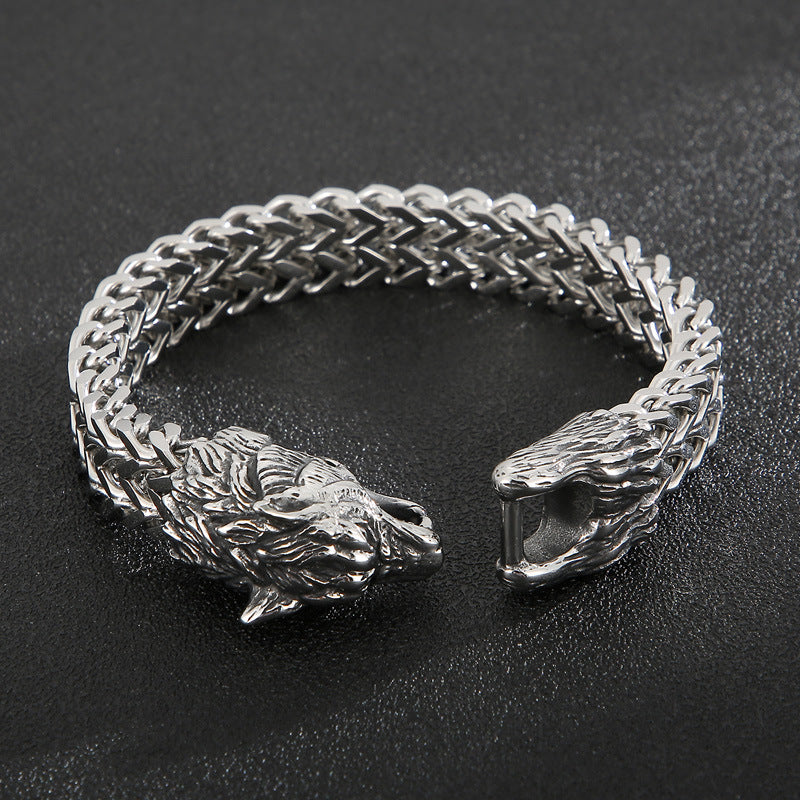 Stainless Steel Cast Animal Series Vintage Jewelry Bracelet