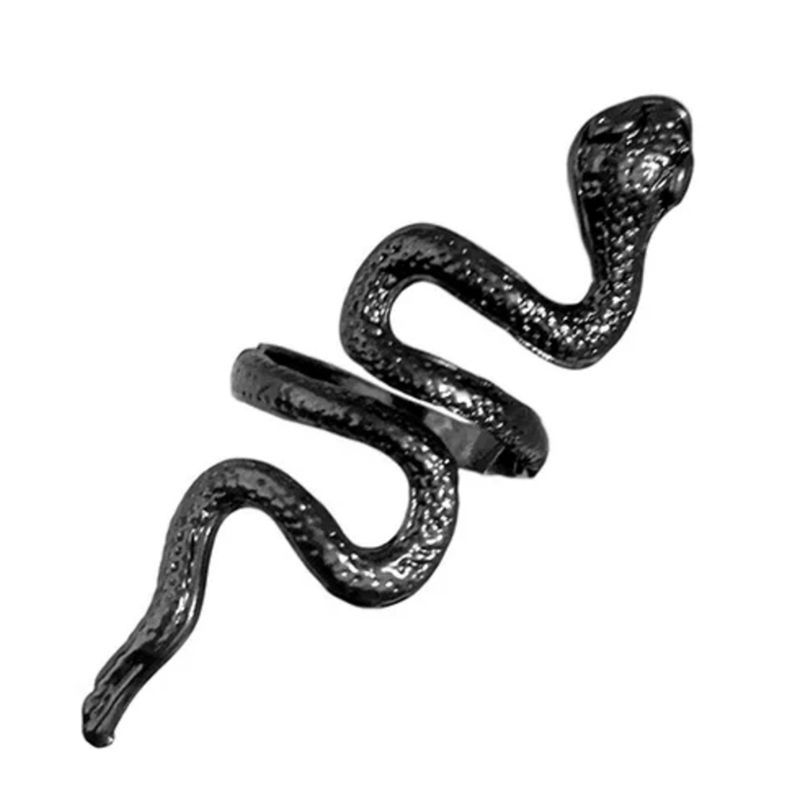 Animal Spirit Snake European And American Retro Punk Exaggerated And Personalized Men And Women Winding Snake Animal Opening Ring