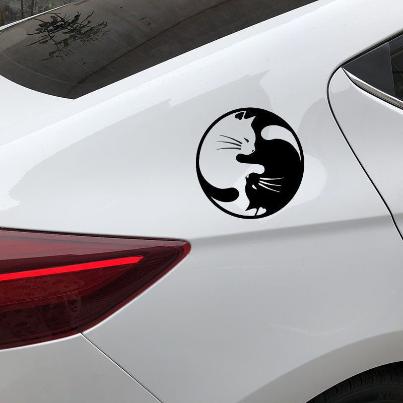 Reflective Personality Cartoon Cat Car Sticker