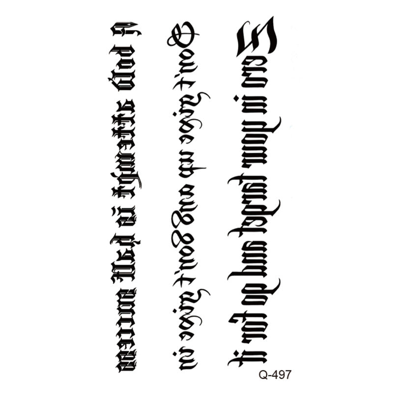 Waterproof Tattoo Sticker Set Any Combination