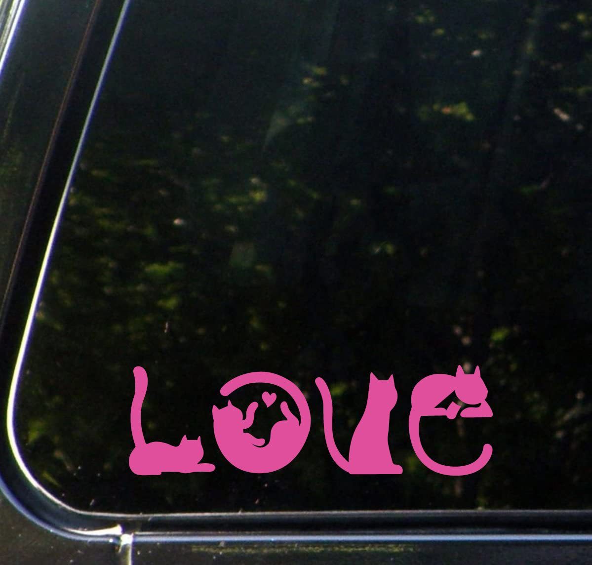 Cat Fight Love Car Vinyl Sticker