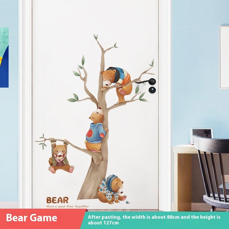 Door Sticker Self-adhesive Sticker Wall Sticker Decorative Painting Door Renovation