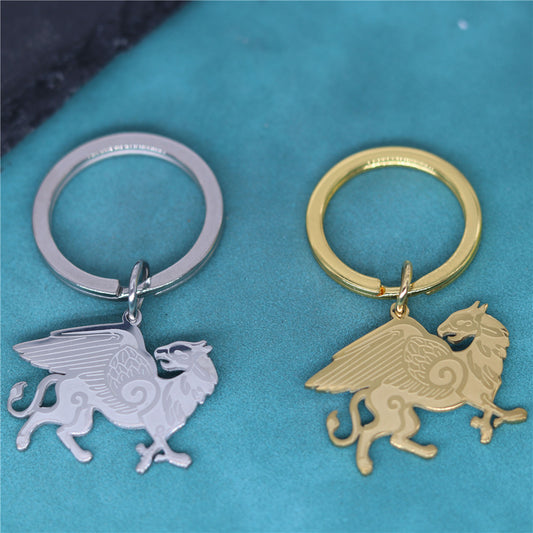 Fashion New Griffin Stainless Steel Anglo Pendant Keychain