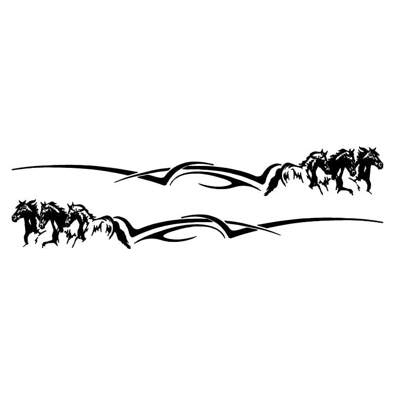 Horse Totem Sticker Reflective Galloping Horse And Liema Body Sticker