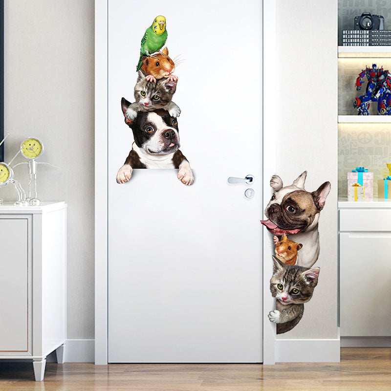 Cartoon Pet Overlapping Lohan Cute Corner Sticker
