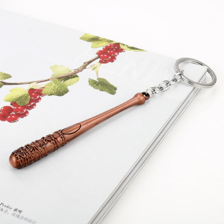 The Walking Dead Keychain Negan's Bat Stick LUCILLE Keyring Men Car Women Bag Pendant Action Figure Cosplay Toys